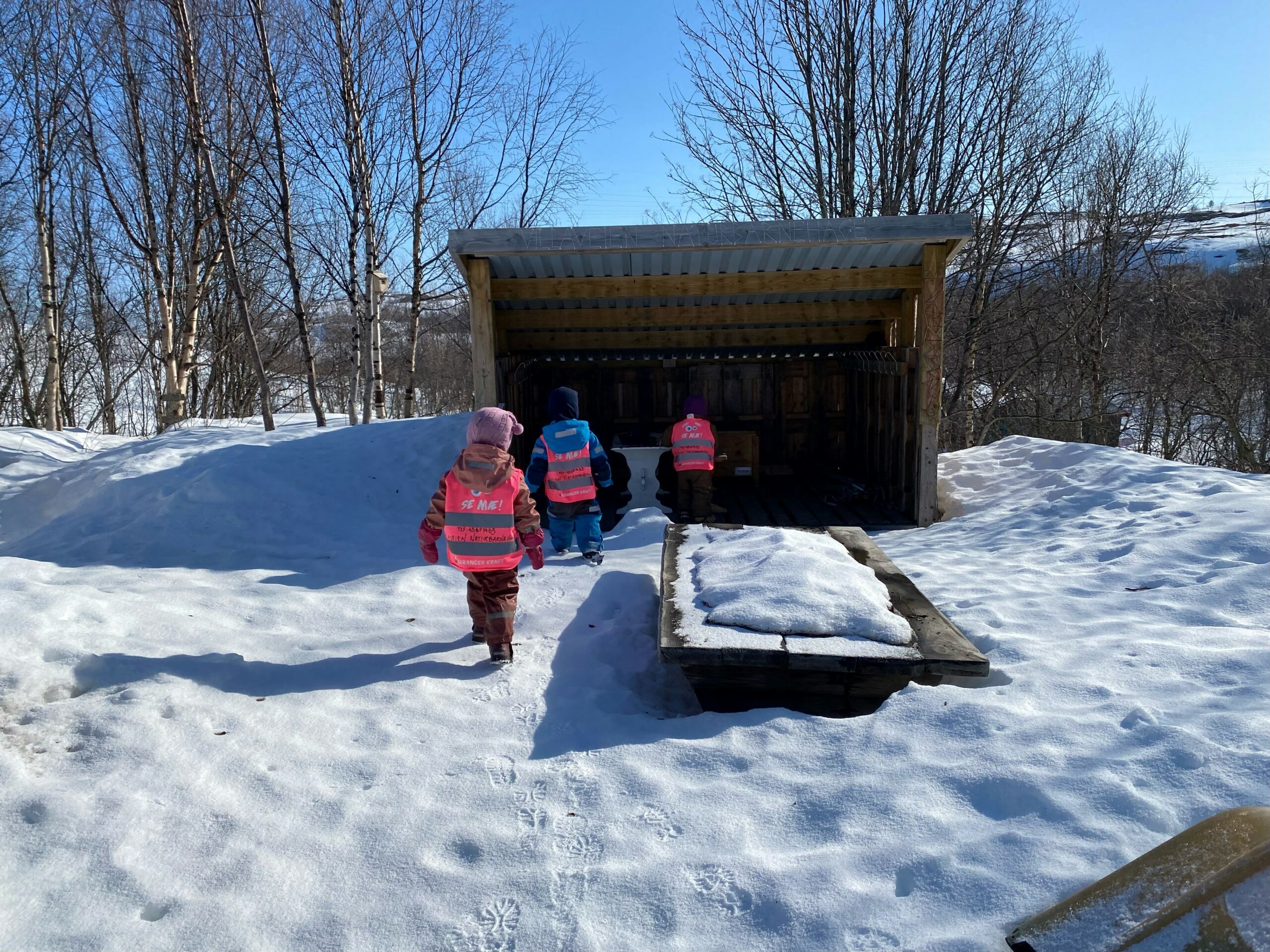 Beskyttet: 2-åringene fra Dagbruddet koser seg på tur